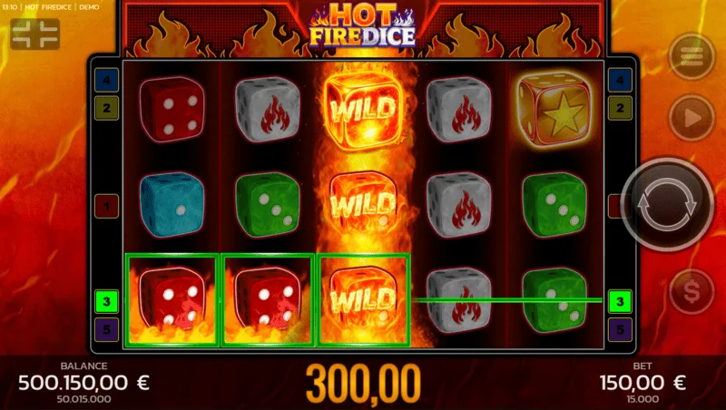 Hot Fire Dice - stór vinningur í gegnum Random Wilds